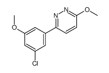 3-(3-Chloro-5-methoxyphenyl)-6-methoxypyridazine Structure