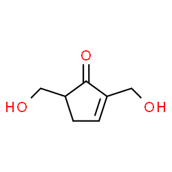 2-Cyclopenten-1-one, 2,5-bis(hydroxymethyl)- (9CI) structure