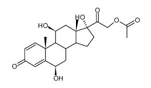 6α-Hydroxy Prednisolone Acetate Structure