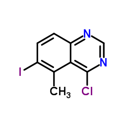 4-Chloro-6-iodo-5-methylquinazoline结构式