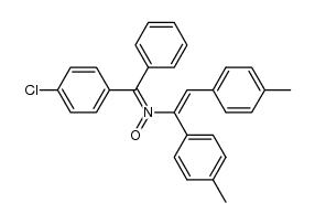 (NZ)-N-((4-chlorophenyl)(phenyl)methylene)-1,2-di-p-tolylethenamine oxide Structure