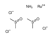 azane,methylsulfinylmethane,ruthenium(3+),trichloride结构式