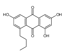 1,3,6-trihydroxy-8-n-butylanthraquinone structure