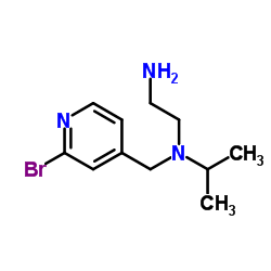 N-[(2-Bromo-4-pyridinyl)methyl]-N-isopropyl-1,2-ethanediamine结构式
