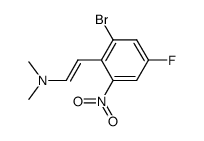 2-(2-bromo-4-fluoro-6-nitrophenyl)-N,N-dimethylethen-1-amine结构式