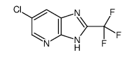 6-氯-2-(三氟甲基)-3H-咪唑并[4,5-b]吡啶结构式