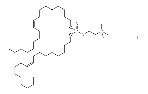 2-N-(O,O-dioleylthiophosphatidyl)-ethyltrimethylphosphonium iodide Structure