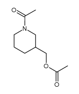 N-acetyl-3-acetoxymethylpiperidine结构式