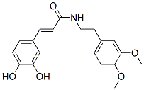 (E)-3-(3,4-Dihydroxyphenyl)-N-(3,4-dimethoxyphenethyl)propenamide Structure