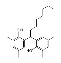2-[1-(2-hydroxy-3,5-dimethylphenyl)octyl]-4,6-dimethylphenol结构式