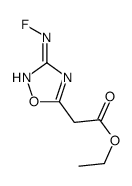 ethyl 2-[3-(fluoroamino)-1,2,4-oxadiazol-5-yl]acetate Structure