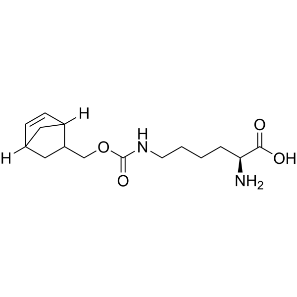 H-L-Lys(Norbornene-methoxycarbonyl)-OH Structure
