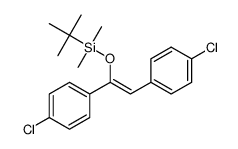 (Z)-1-t-butyldimethylsilyloxy-1,2-di(4-chlorophenyl)ethene结构式