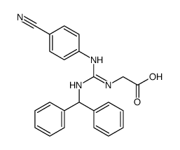 [N-(4-cyanophenyl)-N'-(diphenylmethyl)guanidine]acetic acid Structure