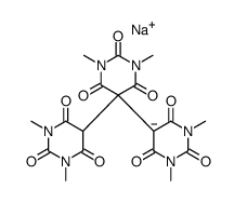 1,3,1',3',1'',3''-hexamethyl-[5,5':5',5'']terpyrimidine-2,4,6,2',4',6',2'',4'',6''-nonone sodium Structure