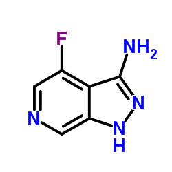 4-Fluoro-1H-pyrazolo[3,4-c]pyridin-3-amine结构式