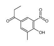 1-(4-hydroxy-3-methyl-5-nitrophenyl)propan-1-one Structure