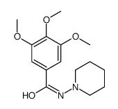 3,4,5-trimethoxy-N-piperidin-1-ylbenzamide结构式