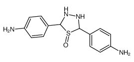 4-[5-(4-aminophenyl)-1-oxo-1,3,4-thiadiazolidin-2-yl]aniline结构式