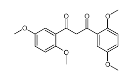 1,3-di-(2,5-dimethoxyphenyl)-1,3-propanedione结构式