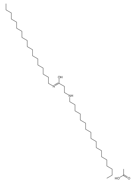 acetic acid,N-octadecyl-3-(octadecylamino)propanamide结构式