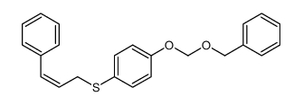 1-(phenylmethoxymethoxy)-4-(3-phenylprop-2-enylsulfanyl)benzene Structure