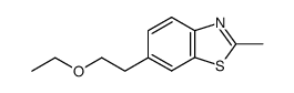 Benzothiazole, 6-(2-ethoxyethyl)-2-methyl- (7CI,8CI)结构式