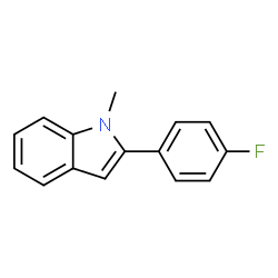 2-(4-Fluorophenyl)-1-methyl-1H-indole结构式