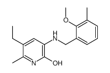 5-ethyl-3-[(2-methoxy-3-methylphenyl)methylamino]-6-methyl-1H-pyridin-2-one结构式