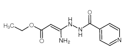 ETHYL 3-AMINO-3-(2-ISONICOTINOYLHYDRAZINO)ACRYLATE structure