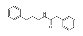 2-phenyl-N-(3-phenylpropyl)acetamide Structure