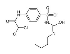 N-[4-(butylcarbamoylsulfamoyl)phenyl]-2,2-dichloroacetamide结构式