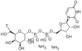 uridine 5'-diphospho-galactose-[galactose-6-3h] ammonium salt structure