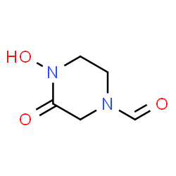 1-Piperazinecarboxaldehyde, 4-hydroxy-3-oxo- (9CI) structure
