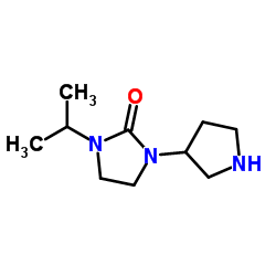 1-Isopropyl-3-(3-pyrrolidinyl)-2-imidazolidinone结构式