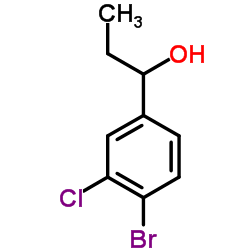 1-(4-Bromo-3-chlorophenyl)-1-propanol结构式