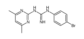1-(p-Bromophenyl)-3-(4,6-dimethyl-2-pyrimidinyl)guanidine结构式