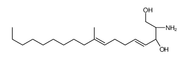 (2S,3R)-2-amino-9-methyloctadeca-4,8-diene-1,3-diol Structure