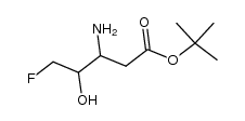 (3RS,4RS)-3-amino-5-fluoro-4-hydroxypentanoic acid,tert-butyl ester Structure