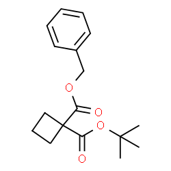 苄基-1-(叔丁氧羰基)环丁烷羧酸乙酯结构式