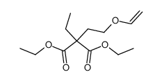 ethyl-(2-vinyloxy-ethyl)-malonic acid diethyl ester结构式