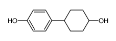 p-(trans-4-Hydroxycyclohexyl)phenol Structure