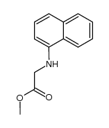 methyl 2-(naphthalen-1-ylamino)acetate结构式