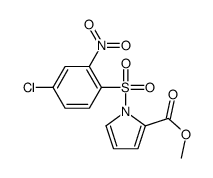 methyl 1-(4-chloro-2-nitrophenyl)sulfonylpyrrole-2-carboxylate Structure