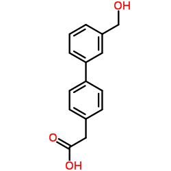 3'-(HYDROXYMETHYL)-BIPHENYL-4-ACETIC ACID Structure
