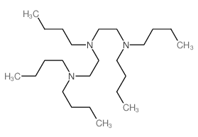 N,N,N-tributyl-N-[2-(dibutylamino)ethyl]ethane-1,2-diamine结构式