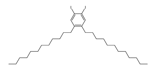 1,2-didodecyl-4,5-diiodobenzene Structure