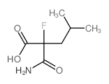 Pentanoic acid,2-(aminocarbonyl)-2-fluoro-4-methyl- structure