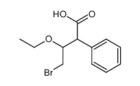 (2-bromo-1-ethoxyethyl)phenylacetic acid Structure