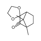 4',7',7'-trimethylspiro[1,3-dioxolane-2,2'-bicyclo[2.2.1]heptane]-3'-one Structure